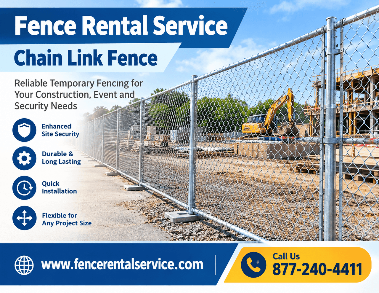 Chain Link Fence Rental Service | Case Study