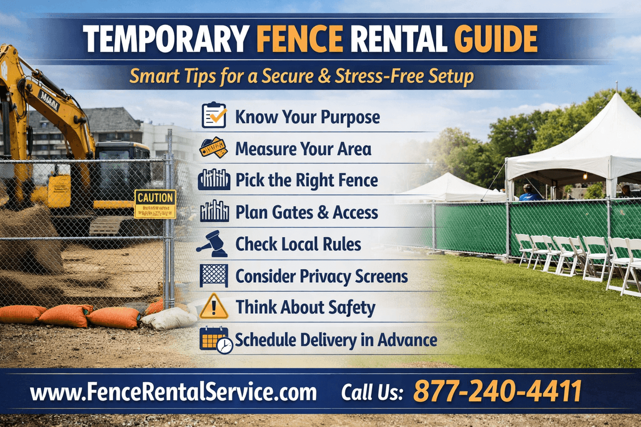 Temporary Fence Rental Guide: Smart Tips for a Secure & Stress-Free Setup