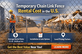 Temporary Chain Link Fence Rental Cost in the United States: What to Expect Near You