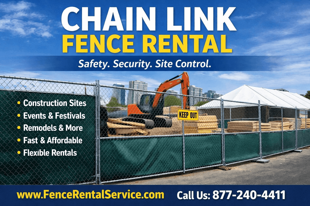 Chain Link Fence Rental: A Simple Solution for Safety, Security, and Site Control