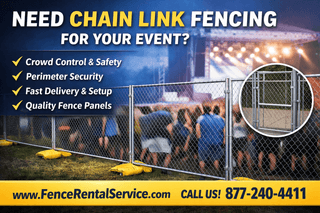 Needing to Rent Chain Link Fencing for an Event? Here's What You Should Know